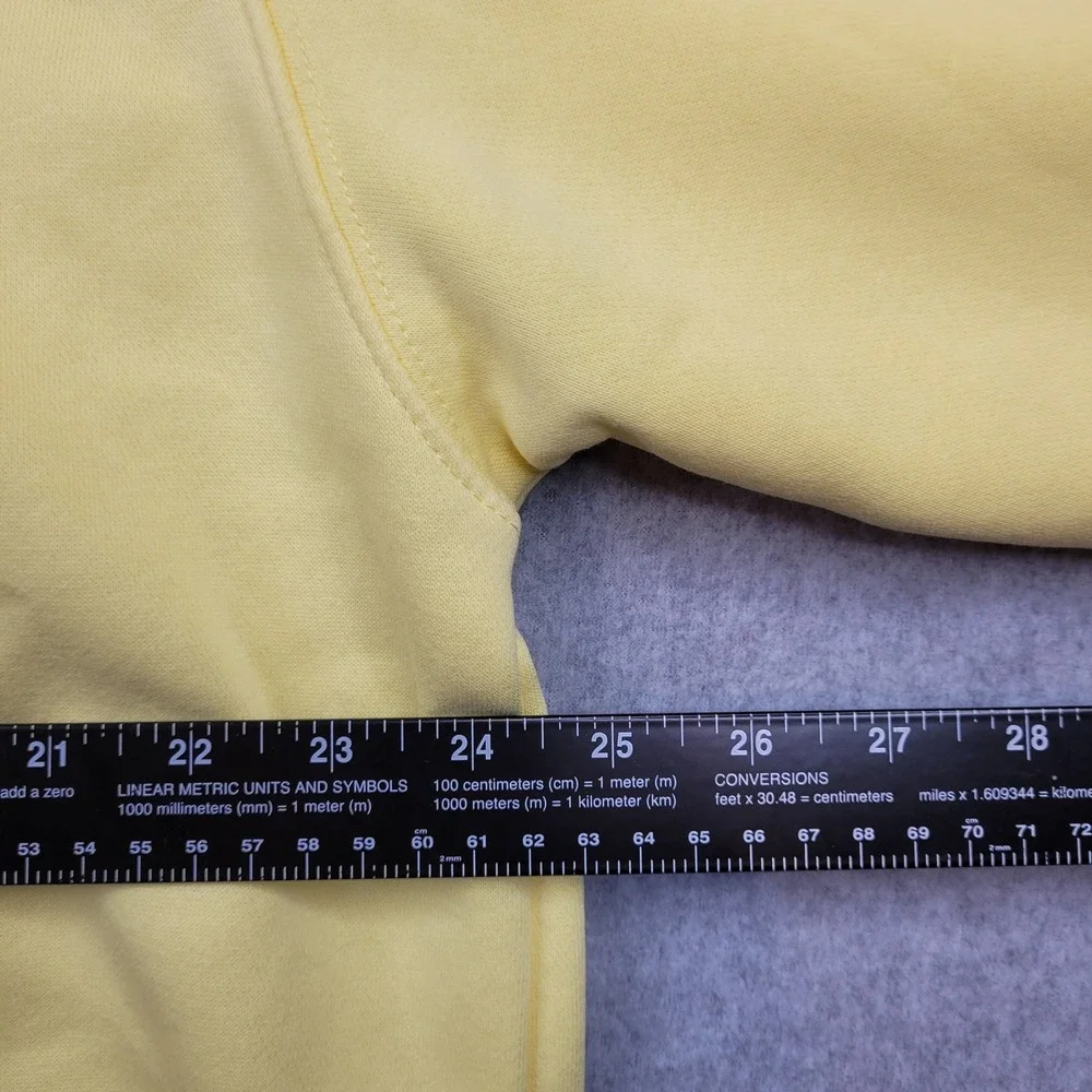 Nike Hoodie Womens Medium Yellow Phoenix Fleece Pullover DQ5860-722 Swish Logo